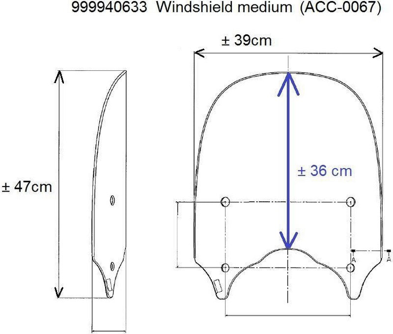 Kawasaki / カワサキ ウィンドシールド ミディアム | 999940633