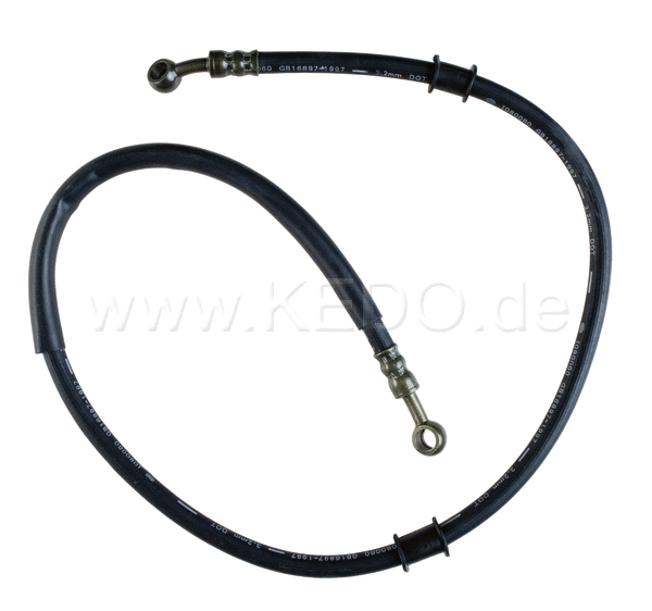 Kedo Replica Brakeline  980mm  fittings 10/30 ° angled (DOT approved  SAE J1401  matching banjo bolt see Item 29447) | 10082