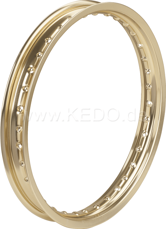 Kedo Replica Aluminum Rim 1.85x18 Shiny Gold Anodized  Drilled | 10294G