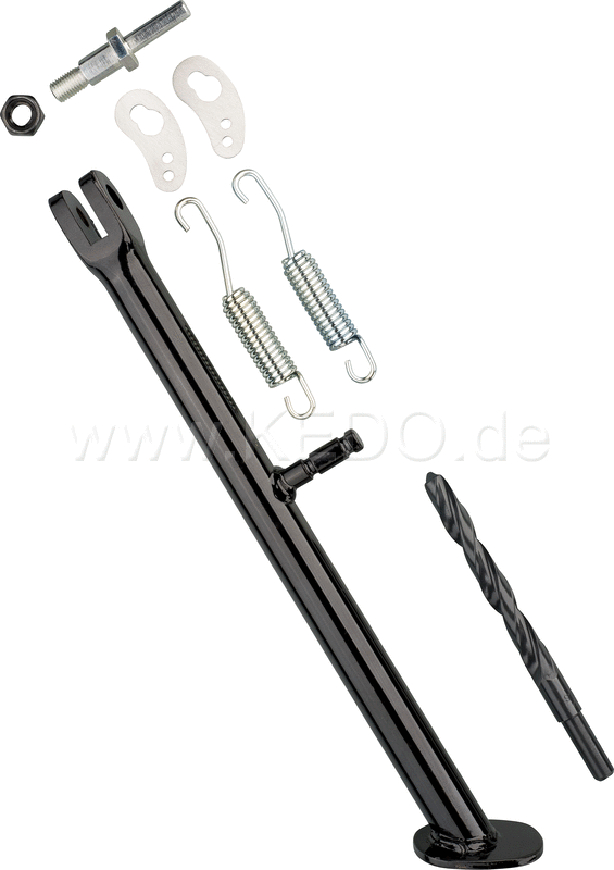 Kedo Side Stand Conversion Kit  suitable for worn frame bore (conversion to 12mm bolt incl drill.) | 11153
