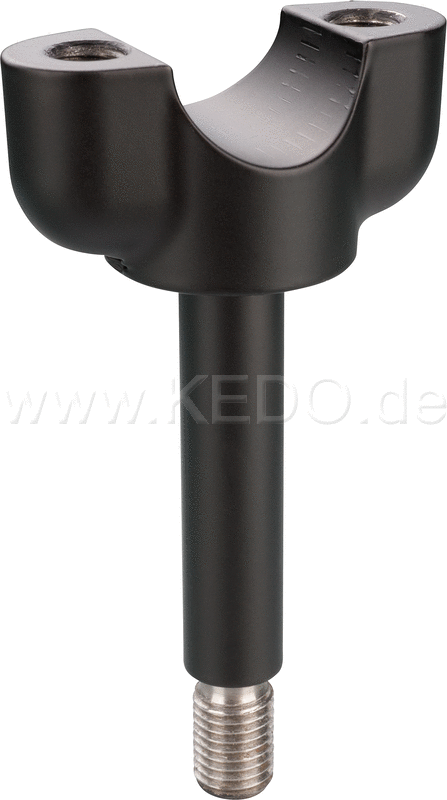 Kedo Handlebar riser HeavyDuty  CNC milled from high-strength tempered steel  black powder coated  1 piece  OEM reference # 1E6-23442-00 | 20051RP