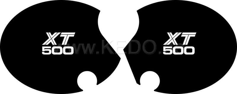 Kedo Side Cover Decal Set 'XT500'  1 Pair Right & Left  lettering similar to 1980 TT500 US model | 20113