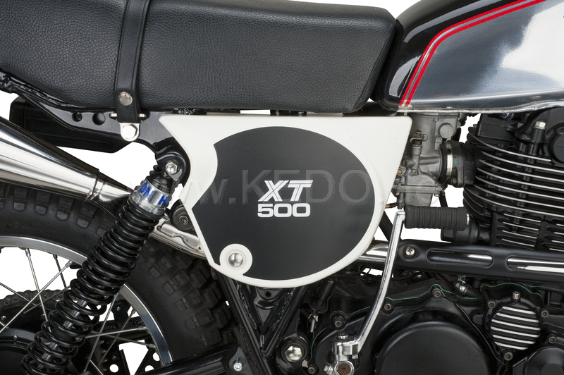 Kedo Side Cover Decal Set 'XT500'  1 Pair Right & Left  lettering similar to 1980 TT500 US model | 20113