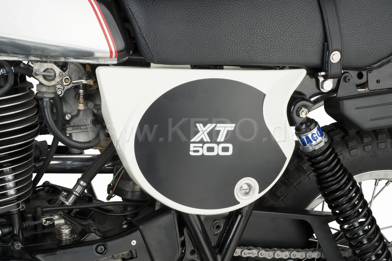 Kedo Side Cover Decal Set 'XT500'  1 Pair Right & Left  lettering similar to 1980 TT500 US model | 20113
