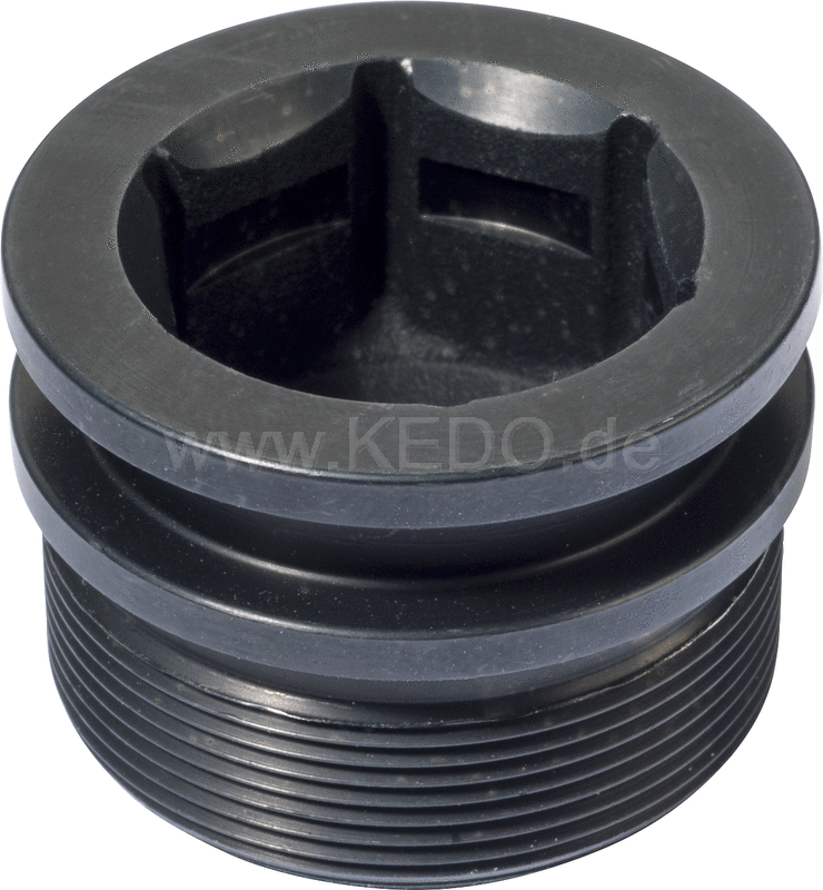 Kedo Fork leg top groove aluminum black anodized  CNC milled  one piece  OEM reference # 1U6-23111-M1  AF19 | 21036RP