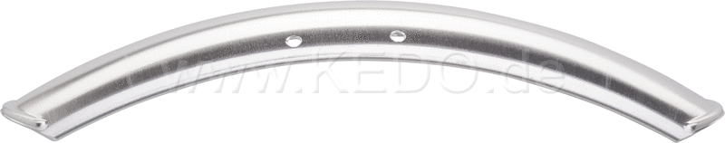 Kedo aluminum front fenders 'Shorty' for 19   blank  including brushed aluminum brackets. | 22067