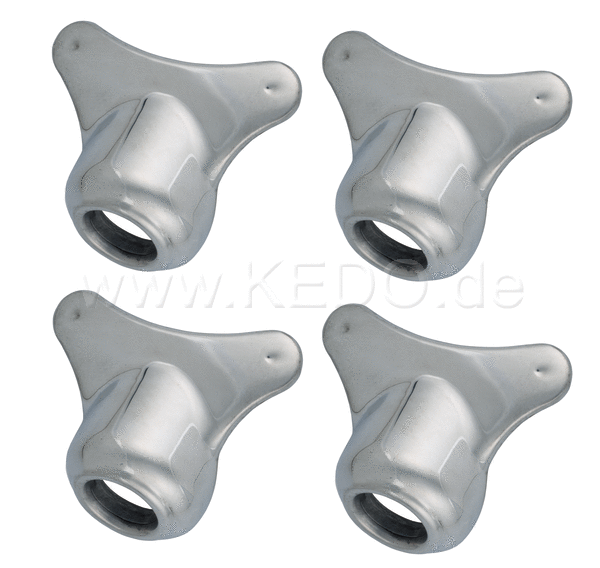 Kedo Mounting Kit for Rear Fender aluminum including 4 brackets  Rubbers and Bushings | 22105