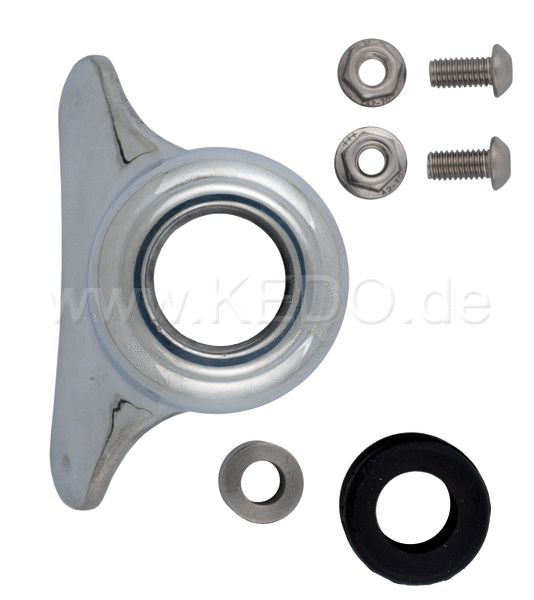Kedo Mounting Kit for Rear Fender aluminum including 4 brackets  Rubbers and Bushings | 22105