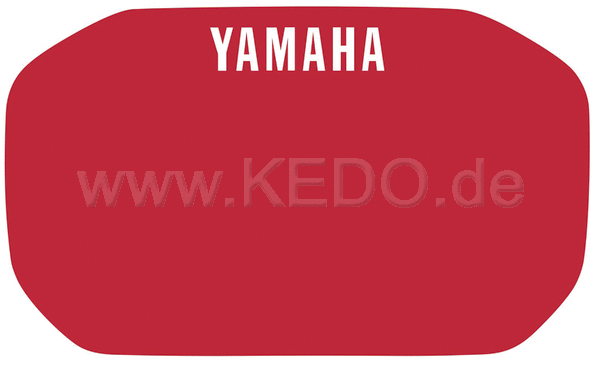 Kedo Decal Headlight fairing  red with white YAMAHA logo (HD quality with protective laminate)  suitable for items 29112RP / 29467RP / 29468RP | 22106R