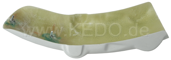 Kedo Rear Fender 'Roadster'  GRP  approx. 17cm shorter than OEM  with Bolt Stay for License Plate Bracket 62014 | 22416