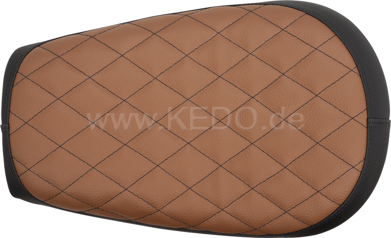 Kedo Solo Seat  black / brown  with hand-sewn Diamond pattern  ready-to-mount | 22554