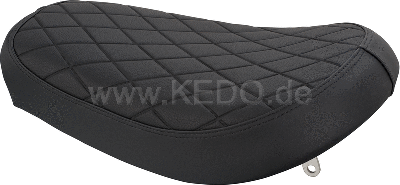 Kedo Solo Seat 'Gibbon Slap' design  ready-to-mount Complete  Black | 22589