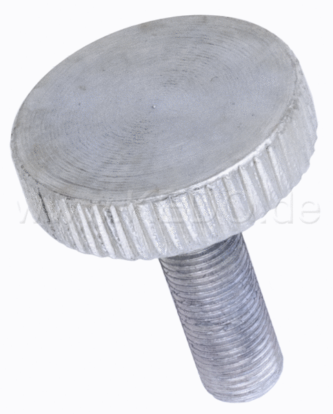 Kedo Idle Adjusting Screw  M5 (Metric Fine Pitch Thread)  Knurled Head  Zinc Plated | 27563RP