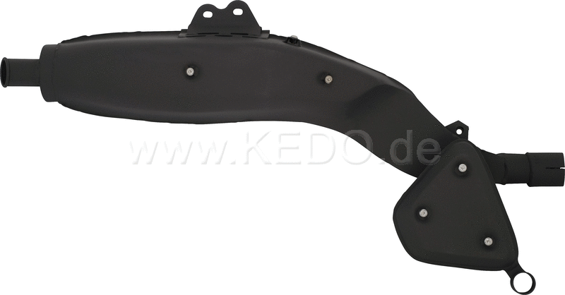 Kedo Replica Silencer  Stainless Steel with Heat Resistant Black Coating (OEM Shape  WITHOUT Heat Shields) | 29151