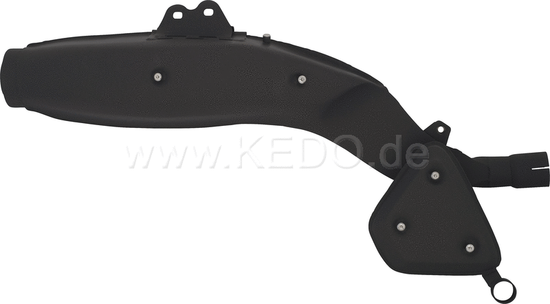 Kedo Replica Silencer  Stainless Steel with Heat Resistant Black Coating (OEM Shape  WITHOUT Heat Shields) | 29152