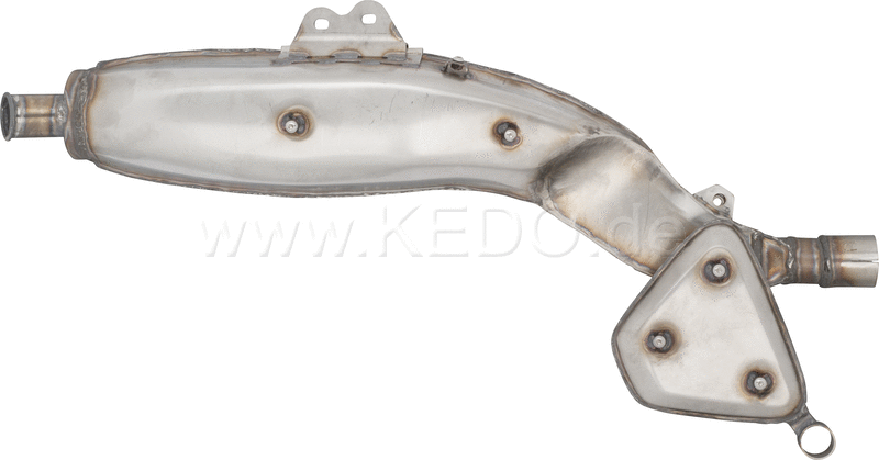 Kedo Replica Silencer  Stainless Steel  Not Treated  with mounting spots for Heat Shields (OEM Shape  Heat Shields not included) | 29170R