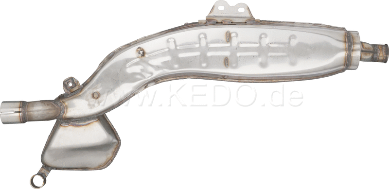 Kedo Replica Silencer  Stainless Steel  Not Treated  with mounting spots for Heat Shields (OEM Shape  Heat Shields not included) | 29200R
