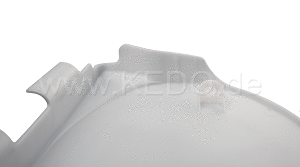 Kedo Replica Side Cover  Left  'Crystal Silver'  painted  without Decal  OEM Reference # 2H0-21711-01-20  2H0-21711-00-20 | 29303