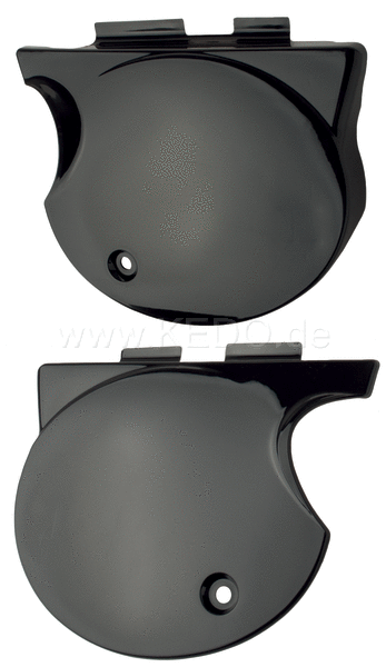 Kedo Side Cover Set  Left & Right  Black (TT Shape  Fits Models WITHOUT Combustion Chamber ONLY) WITHOUT Lock at Left Side  decals lake : 21070.21071 | 29458