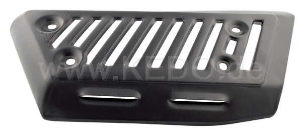 Kedo Heat Shield Expansion Chamber / Long  Black (Replica)  OEM reference # 1E6-14718-00 | 29547