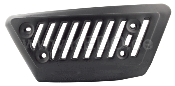 Kedo Heat Shield Expansion Chamber / Long  Black (Replica)  OEM reference # 1E6-14718-00 | 29547