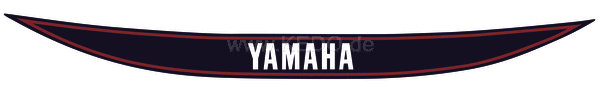 Kedo Rear Fairing Decal (Replica) 1979/2  Dark Blue / White Lettering / Red Edging | 29553