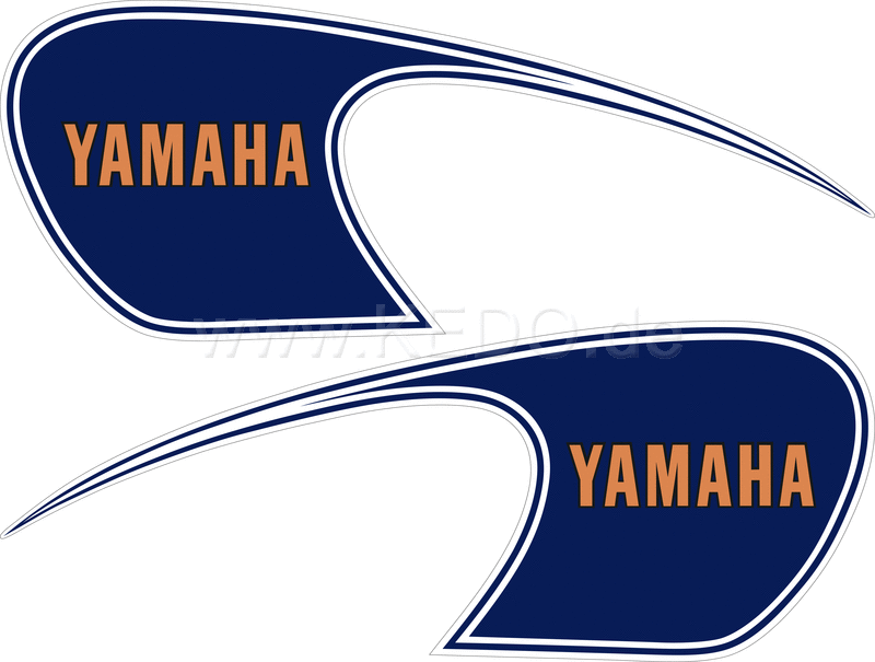 Kedo Fuel Tank Decal Blue / Gold / White (Replica) | 29559