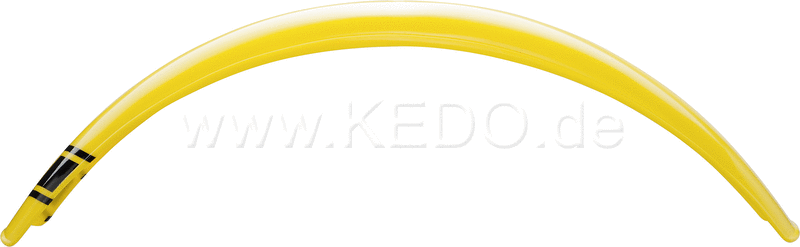 Kedo Trial Front Wheel Fender style engine  yellow colored  dim. approx .: 740mm long  100mm wide  max. 135mm radian measure  incl. SpeedBlock decal | 30077G