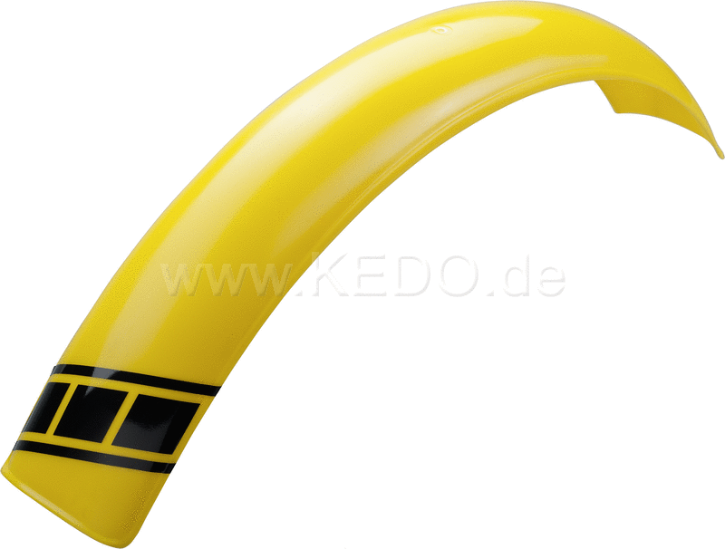 Kedo Trial Front Wheel Fender style engine  yellow colored  dim. approx .: 740mm long  100mm wide  max. 135mm radian measure  incl. SpeedBlock decal | 30077G