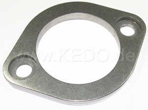 Kedo HD Header Pipe Flange  1 piece  6mm stainless steel  46mm diameter  9mm bore for bolts  distance 64mm | 30224