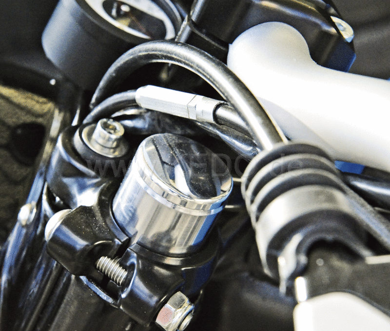 Kedo Fork Top Nut Cover Set  1 pair  polished aluminum including O-rings | 30351