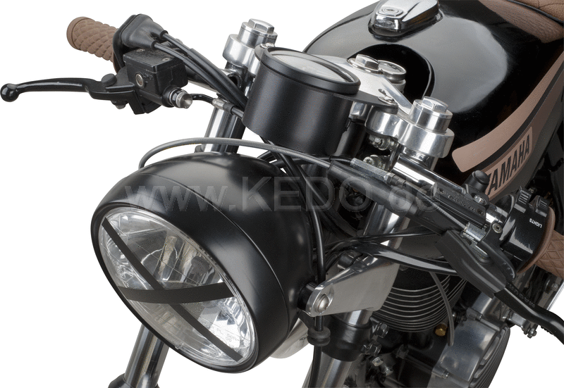 Kedo Speedometer Bracket 'mezzo Mille'  aluminum black anodised (suitable for all Velona 80mm instruments  E.G. item 40858 or 40911) | 30538