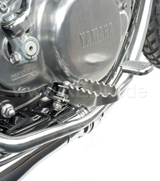Kedo Stainless Steel Driver's Footpegs  1 Pair (Left & Right)  Silver (Set comes without Bracket) | 30539