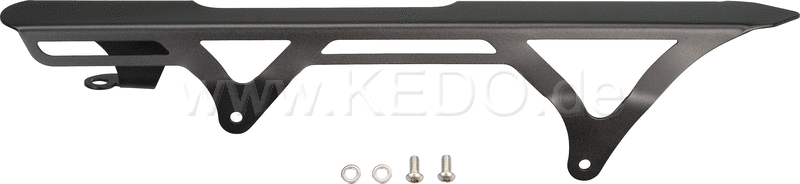 Kedo Competition Chain Guard  black plastic-coated aluminum  including mounting material. | 30727