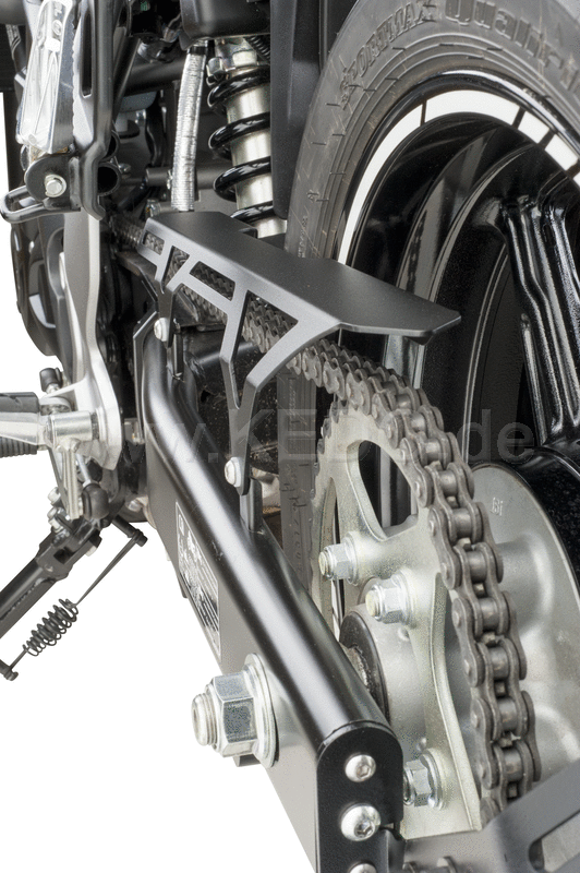 Kedo Competition Chain Guard  black plastic-coated aluminum  including mounting material. | 30727