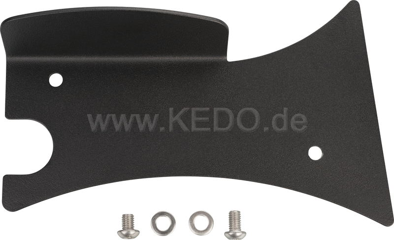 Kedo Swingarm protection SV650 16-  2mm aluminum black powder coated  protects swingarm and suspension  if OEM chain guard has been removed | 30728