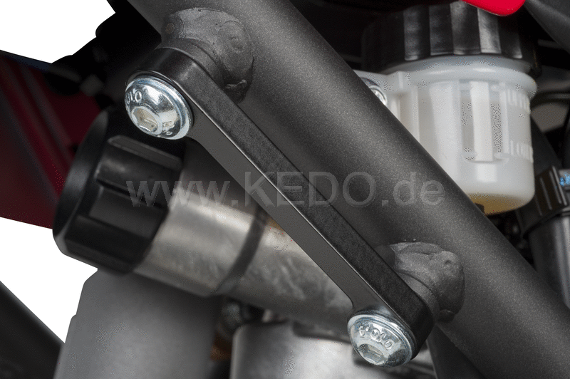 Kedo T7 Passenger footpeg Lashing Bracket  covers the holes  used as a lashing option for luggage or transportation  stainless steel 8mm | 31050