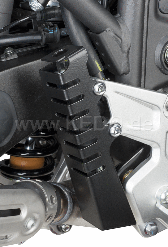 Kedo T7 Cover for Rear Brake Master Cylinder Full  2mm aluminum black coated  offers reliable protection  easy installation  ready for mounting | 31051
