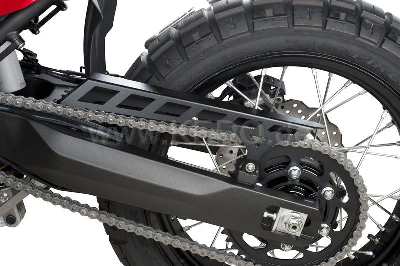 Kedo T7 aluminum Chain Guard  short sporty optic  made of sturdy 2mm aluminum  matt black coated  Including mounting material | 31053