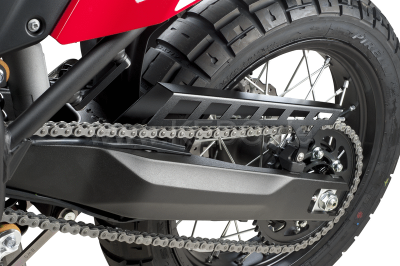 Kedo T7 aluminum Chain Guard  short sporty optic  made of sturdy 2mm aluminum  matt black coated  Including mounting material | 31053