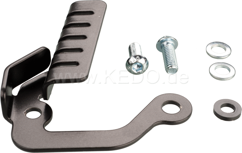Kedo Protection / Cover for Rear ABS sensor  2mm stainless steel black plastic-coated  delivery includes mounting material | 31062