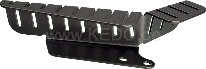 Kedo T7 Brake Line and ABS Sensor Cable Cover on swingarm. 2mm stainless steel  matt powder coated blck | 31069