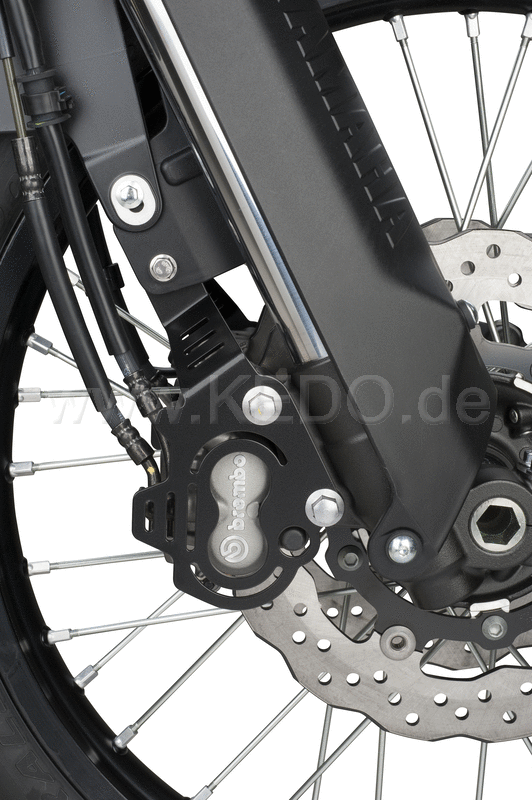 Kedo T7 Front Brake Caliper Cover left / right  2.5mm stainless steel black coated  reliable protection  easy mounting  delivered ready to mount | 31080