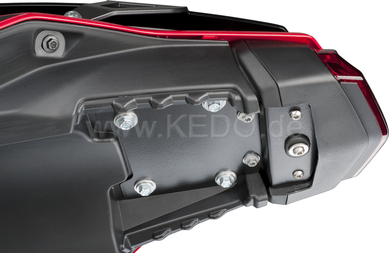 Kedo T700 fenderless Cover Plate  required if the std. license plate bracket is dropped  (already included in item 31081)  stainless steel black | 31086