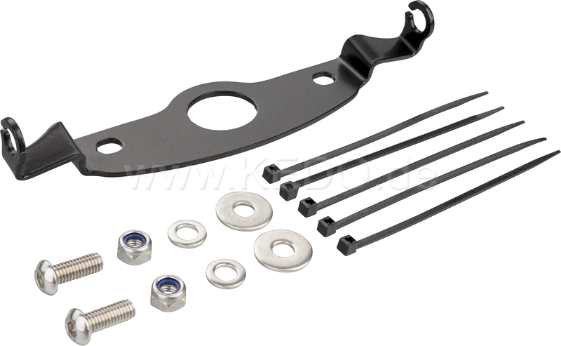 Kedo T7 fenderless Indicator bracket with M8 Hole  hardly visible  2mm stainless steel black coated  for fenderless cover plate 31086 | 31087