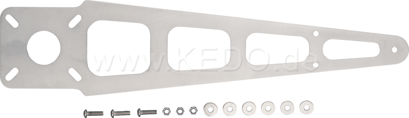 Kedo Stay Brace  aluminum with mounting material  length 420mm  base 85x85mm | 33025