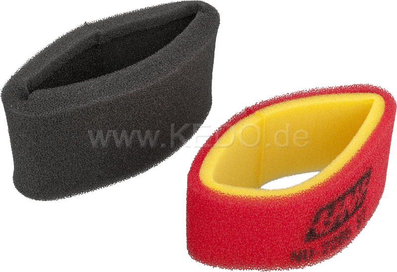 Kedo Four Air Filter Set UNI  inside & outside with double layer foam coarse / fine  washable and reusable  dry  oil needs (item 40852/40853) | 33116