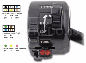 Kedo Replica handlebar switch LH  OEM comparison-No.3H7-83972-00 1R6-83972-00 suitable for wiring harness 40076-18 | 40102