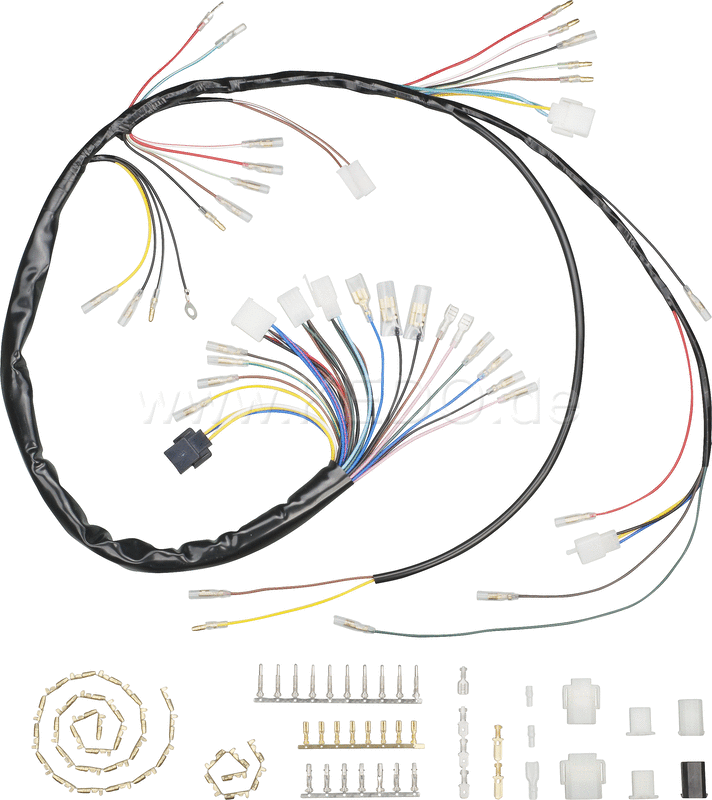 Kedo Replica wiring loom PLUS  crimped internal connections  including matching connectors set (Allows original connection on vehicle side if modified). | 40106-18