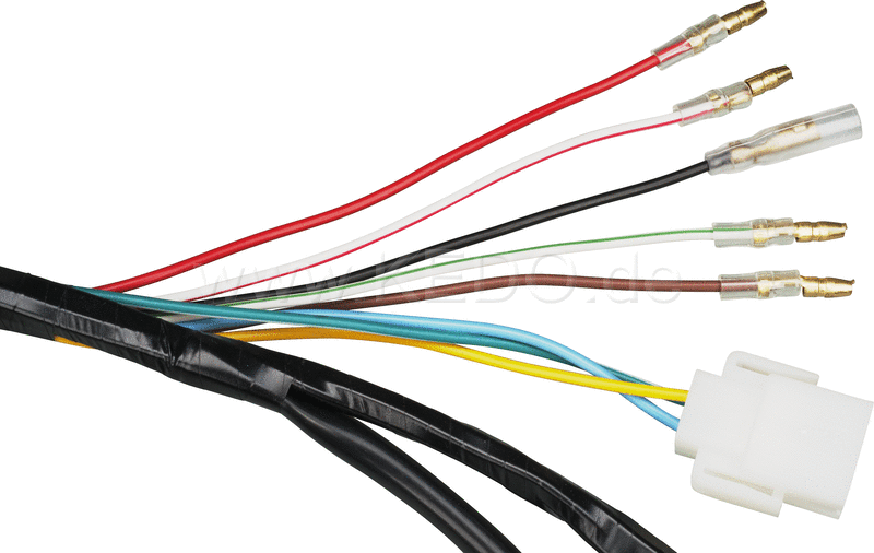 Kedo Replica wiring loom PLUS  crimped internal connections  including matching connectors set (Allows original connection on vehicle side if modified). | 40106-18
